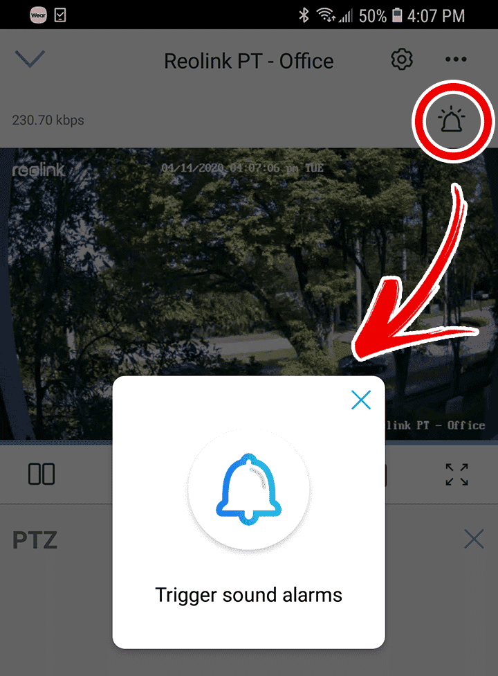 Trigger Sound Alarm Trigger Sound Alarm