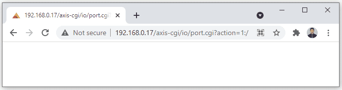 VAPIX command to activate the IO port VAPIX command to activate the IO port