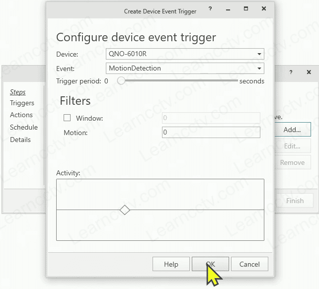 Wisenet Event Trigger on ACS Wisenet Event Trigger on ACS